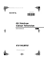 Sony KV-14LM1U Instruction Manual предпросмотр