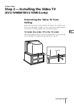 Preview for 5 page of Sony KV-14VM5MT, KV-21VM6MT Operating Instructions Manual