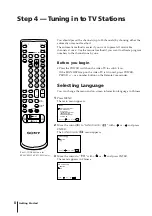 Preview for 8 page of Sony KV-14VM5MT, KV-21VM6MT Operating Instructions Manual