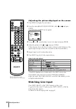 Preview for 20 page of Sony KV-14VM5MT, KV-21VM6MT Operating Instructions Manual