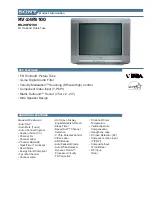 Sony KV-20FS100 - 20" Fd Trinitron Wega Product Information предпросмотр