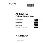 Предварительный просмотр 1 страницы Sony KV-21LS30K Instruction Manual