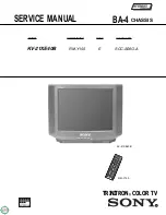 Preview for 1 page of Sony KV-21XE40B Service Manual