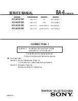 Preview for 136 page of Sony KV-24FS100 - 24" Fd Trinitron Wega Service Manual