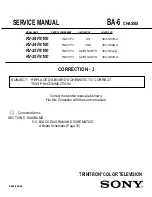 Preview for 143 page of Sony KV-24FS100 - 24" Fd Trinitron Wega Service Manual