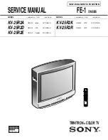 Sony KV-25R2A Service Manual предпросмотр