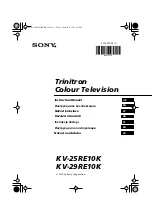 Предварительный просмотр 1 страницы Sony KV-25RE10K Instruction Manual