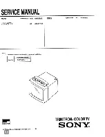 Sony KV-25TH Trinitron Service Manual preview