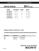 Предварительный просмотр 65 страницы Sony KV-27FS16 - 27" Trinitron Wega Service Manual