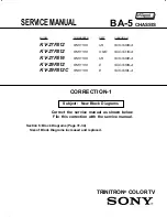 Предварительный просмотр 66 страницы Sony KV-27FS16 - 27" Trinitron Wega Service Manual