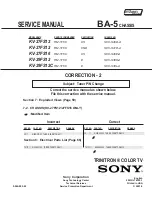 Предварительный просмотр 70 страницы Sony KV-27FS16 - 27" Trinitron Wega Service Manual