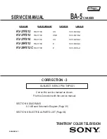 Предварительный просмотр 71 страницы Sony KV-27FS16 - 27" Trinitron Wega Service Manual