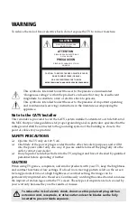 Preview for 3 page of Sony KV-27FS17 - 27" Fd Trinitron Wega Operating Instructions Manual