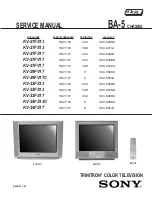 Предварительный просмотр 1 страницы Sony KV-27FS17 - 27" Fd Trinitron Wega Service Manual