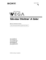 Предварительный просмотр 183 страницы Sony KV-27FS17 - 27" Fd Trinitron Wega Service Manual