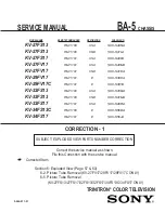 Предварительный просмотр 298 страницы Sony KV-27FS17 - 27" Fd Trinitron Wega Service Manual