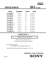 Предварительный просмотр 300 страницы Sony KV-27FS17 - 27" Fd Trinitron Wega Service Manual