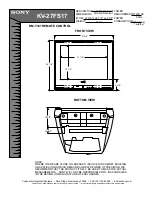 Sony KV-27FS17 - 27" Fd Trinitron Wega Specifications preview