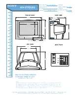 Предварительный просмотр 1 страницы Sony KV-27FS210 Specifications