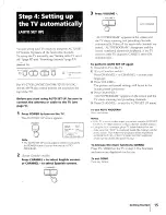 Предварительный просмотр 15 страницы Sony KV-27S25 - 27" Trinitron Color Tv Operating Instructions Manual