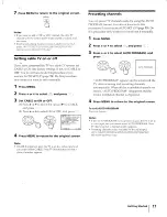 Предварительный просмотр 17 страницы Sony KV-27S25 - 27" Trinitron Color Tv Operating Instructions Manual