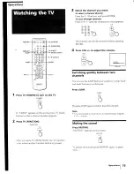 Предварительный просмотр 19 страницы Sony KV-27S25 - 27" Trinitron Color Tv Operating Instructions Manual