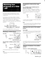 Предварительный просмотр 21 страницы Sony KV-27S25 - 27" Trinitron Color Tv Operating Instructions Manual