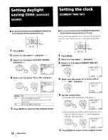 Предварительный просмотр 28 страницы Sony KV-27S25 - 27" Trinitron Color Tv Operating Instructions Manual