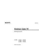 Sony KV-27S45 Trinitron Operating Instructions Manual preview