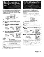 Preview for 21 page of Sony KV-27XBR37 Operating Instructions Manual