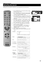 Предварительный просмотр 15 страницы Sony KV-28FS20U Instruction Manual