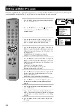 Предварительный просмотр 16 страницы Sony KV-28FS20U Instruction Manual