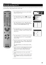 Предварительный просмотр 21 страницы Sony KV-28FS20U Instruction Manual