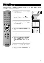 Предварительный просмотр 23 страницы Sony KV-28FS20U Instruction Manual