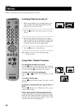 Предварительный просмотр 24 страницы Sony KV-28FS20U Instruction Manual