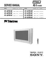 Sony KV-28FX65B Service Manual предпросмотр