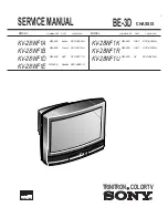 Sony KV-28WF1A Service Manual preview