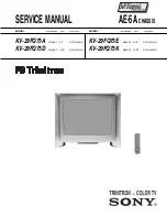 Предварительный просмотр 1 страницы Sony KV-29FQ75A Service Manual