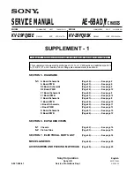 Sony KV-29FQ85 Service Manual preview