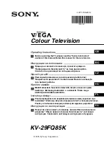 Sony KV-29FQ85K Operating Instructions Manual preview