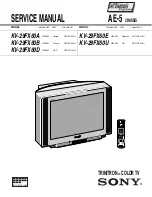 Sony KV-29FX60A Service Manual предпросмотр