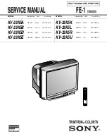 Sony KV-29X5A Service Manual preview