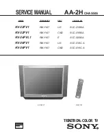 Sony KV-32FV1 - 32" Fd Trinitron Wega Service Manual preview