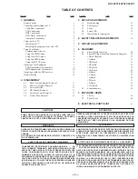 Preview for 3 page of Sony KV-32FV1 - 32" Fd Trinitron Wega Service Manual