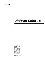 Sony KV-32S16 - 32" Color Monitor/receiver Operating Instructions Manual предпросмотр