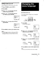 Предварительный просмотр 13 страницы Sony KV-32S16 - 32" Color Monitor/receiver Operating Instructions Manual