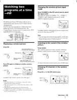 Предварительный просмотр 15 страницы Sony KV-32S16 - 32" Color Monitor/receiver Operating Instructions Manual