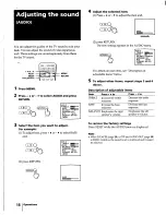 Предварительный просмотр 18 страницы Sony KV-32S16 - 32" Color Monitor/receiver Operating Instructions Manual