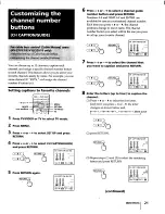 Предварительный просмотр 21 страницы Sony KV-32S16 - 32" Color Monitor/receiver Operating Instructions Manual