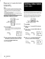 Предварительный просмотр 22 страницы Sony KV-32S16 - 32" Color Monitor/receiver Operating Instructions Manual